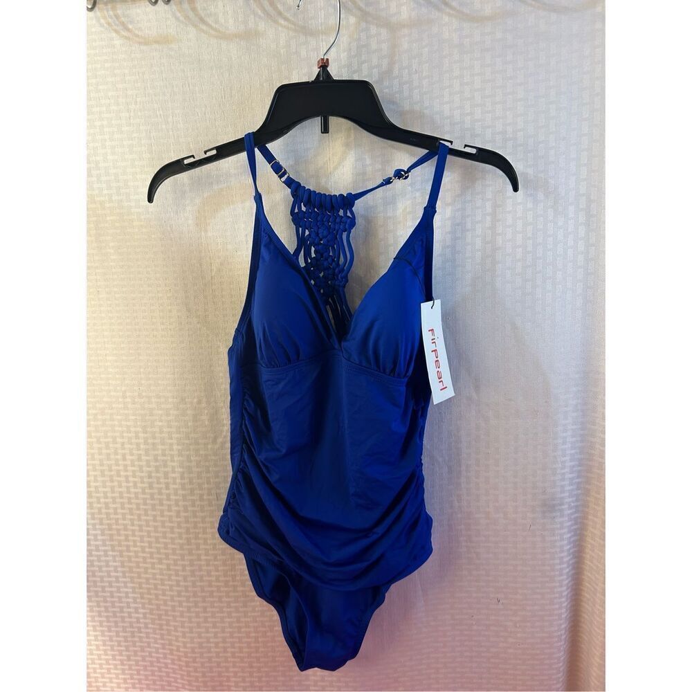 Firpearl Royal Blue bathing‎ suit size 8 new 1 piece